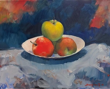 Stilleben, epler 