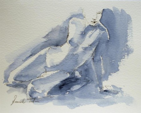 A sitting nude