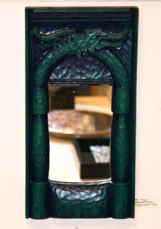 Mørkegrønn drage Speil