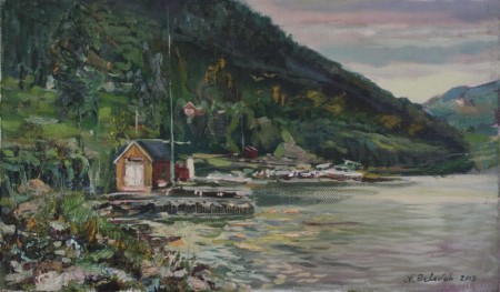 Fjord Scenery Near Ims